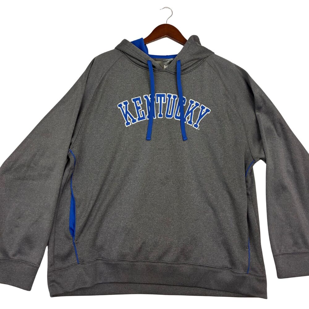 Kentucky Wildcats Hoodie Knights Apparel Gray Blue Pullover College Sweatshirt